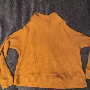 North face yellow sweater
